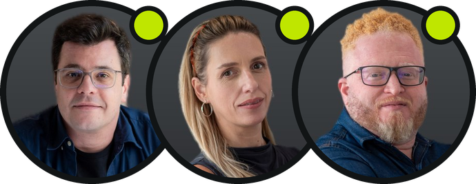 Marcos Rondina, Bartira Trindade Fernandes e Jonatas Oliveira